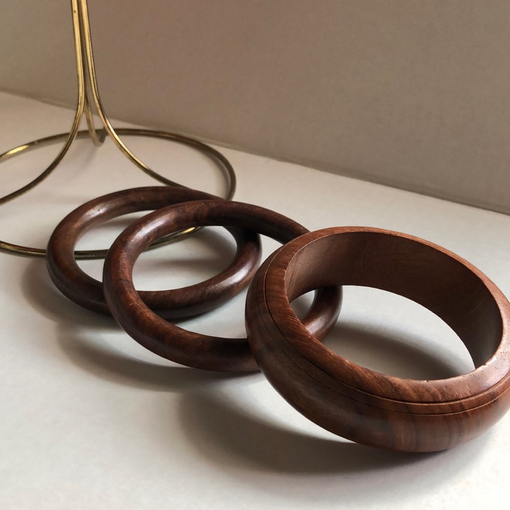 Wood Bangle Set